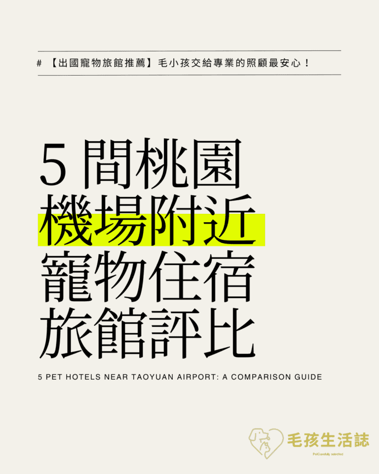 【出國寵物旅館推薦】毛小孩交給專業的照顧最安心！5 間桃園機場附近寵物住宿旅館評比